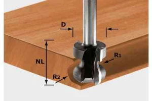 Festool Frez do listew HW D22/16/R2,5+R6 491140